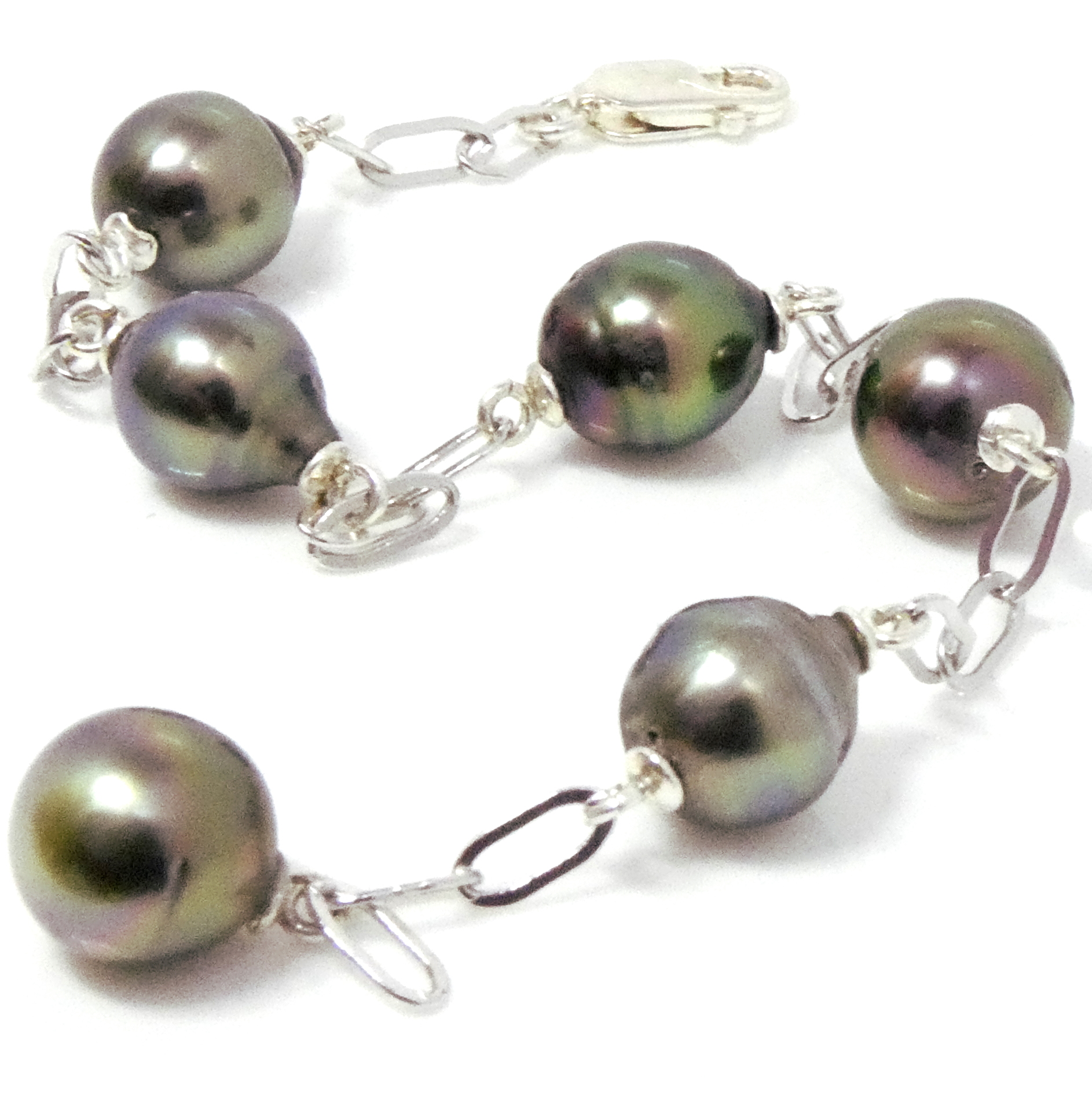 Tahitian Pearl Station Bracelet